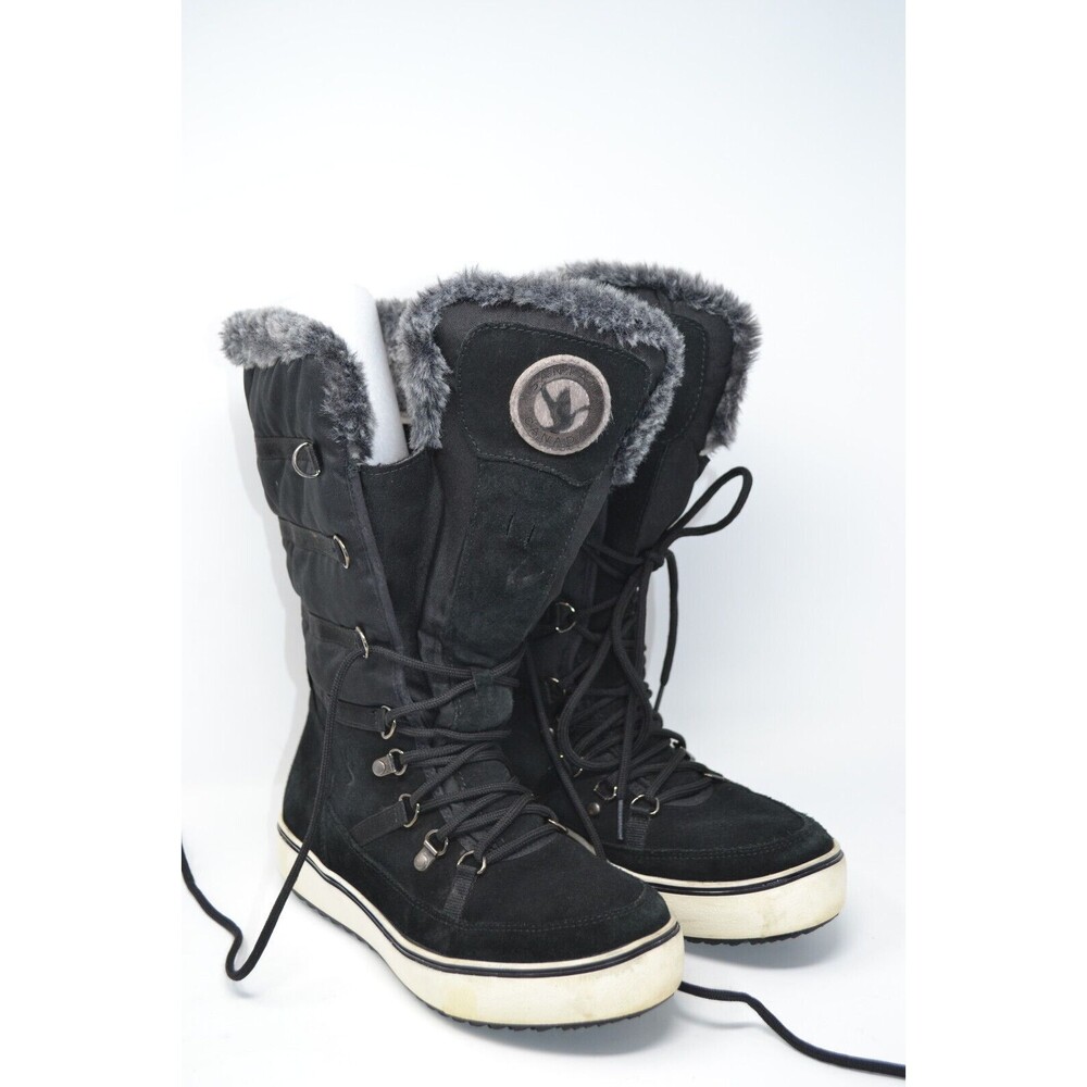 Santana Canada Women's Black Mackenzie 2743.2‎ / SA Tall Winter Boots Size 10 M